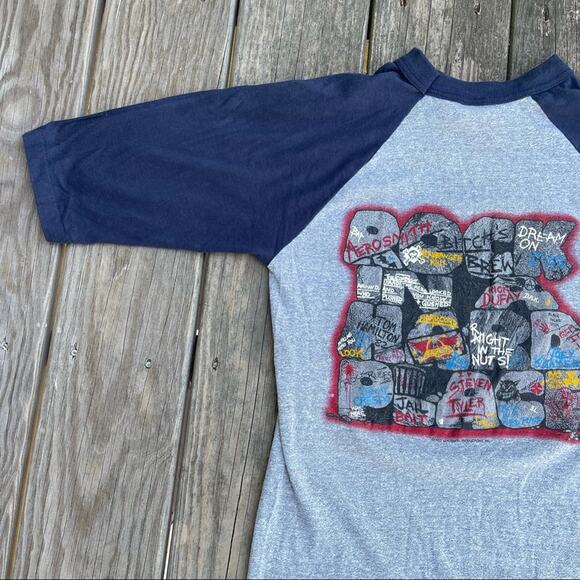 Aerosmith 80s Concert Band Rock Hard Place T Shirt - Picture 4 of 11